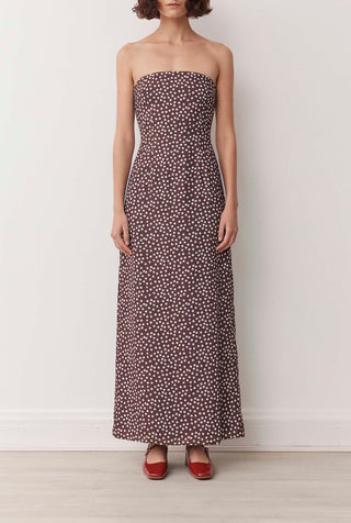 Zara Maxi Dress In Truffle Spot