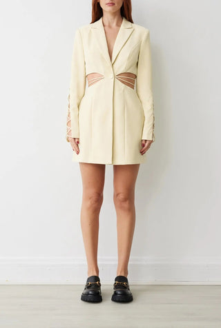 Bea Blazer Dress In Buttercup