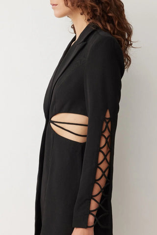 Bea Blazer Dress In Noir