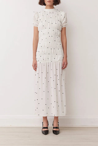 Botanic Maxi Dress In Mono Spot