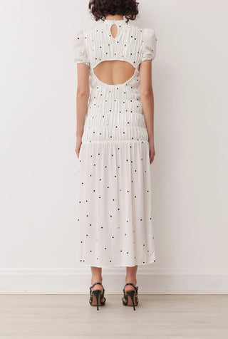 Botanic Maxi Dress In Mono Spot