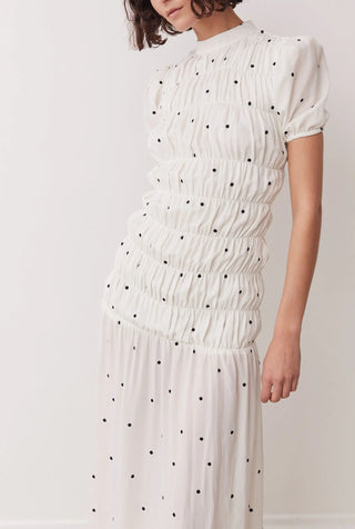 Botanic Maxi Dress In Mono Spot