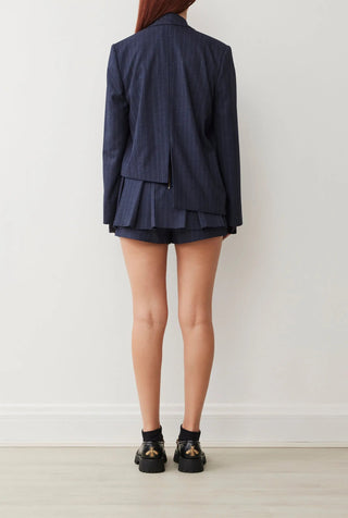 Harper Blazer In Navy Pinstripe