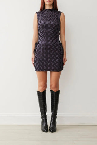 Harriet Velvet Dress In Noir