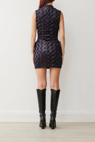 Harriet Velvet Dress In Noir