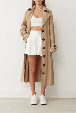 Quay Trench In Beige