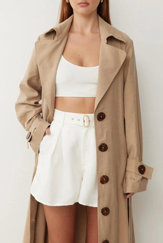 Quay Trench In Beige