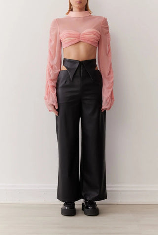 Stevie Crop Top In Rosé