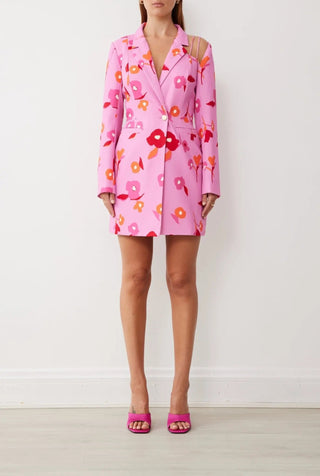 Vera Mini Dress In Camellia Print