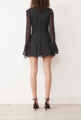 Oia Dress In Noir/White